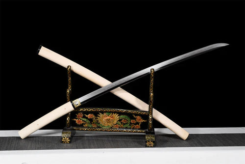 Katana-Shirasaya-Acier-T10-Hamon-Veritable