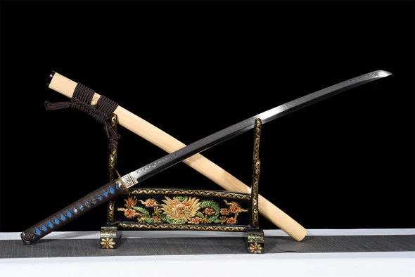 Katana-Terre-et-Mer-Acier-T10-Hamon-Veritable