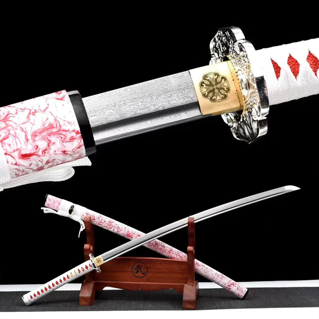 pink katana sword