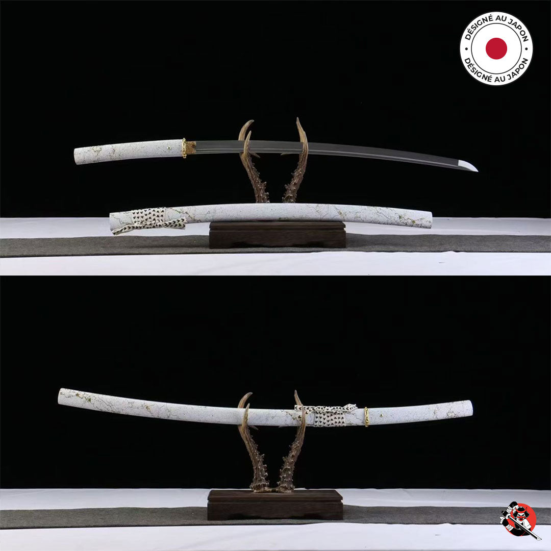 Katana Ghost of Yotei Gilded Night Weiß - Limitierte Auflage
