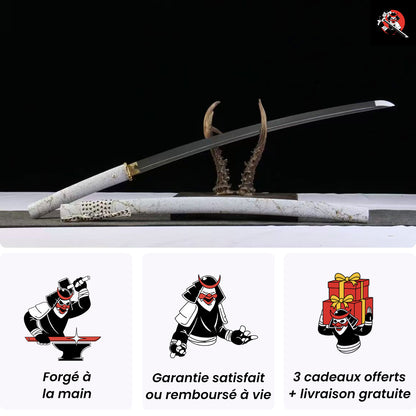 Katana Ghost of Yotei Gilded Night Weiß - Limitierte Auflage