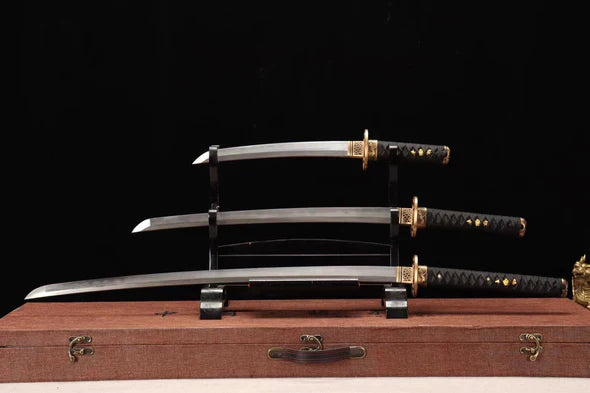 Lame-Katana-Tanto-Wakizashi-Nomu-Acier-Damas-Hamon-Veritable