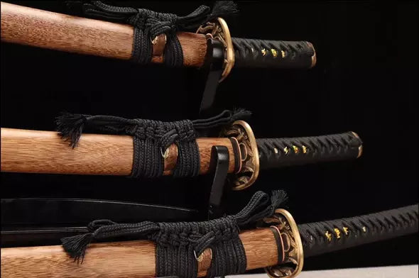 Tsuka-Katana-Tanto-Wakizashi-Nomu-Acier-Damas-Hamon-Veritable