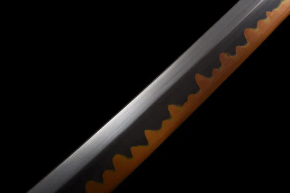 Blade-Rengoku-Kyojuro-Acier-T10-Hamon-Veritable