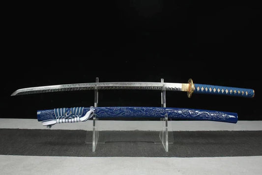 Katana-Dragon-Supreme-Acier-T10-Hamon-Veritable