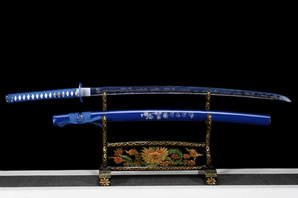 blue katana blade