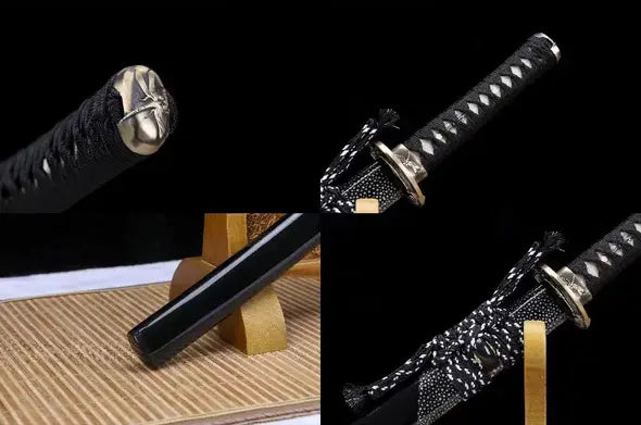 Kurikata-Katana-Tanto-Wakizashi-Tonbo-Acier-Damas