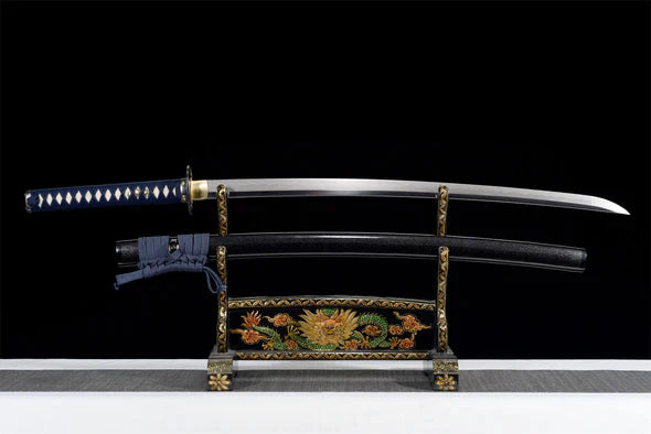 Sabre-Uesugi-Kenshin-Acier-T10-Hamon-Veritable