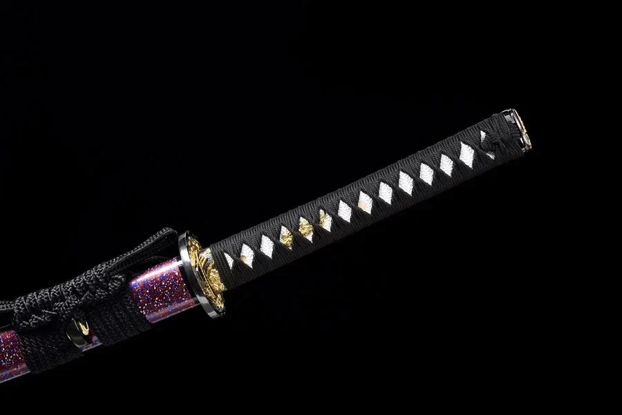 Tsuka-Katana-Tanto-Hinode-Acier-T10-Hamon-Veritable