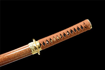 Tsuka-Wakizashi-Kin-Acier-Damas